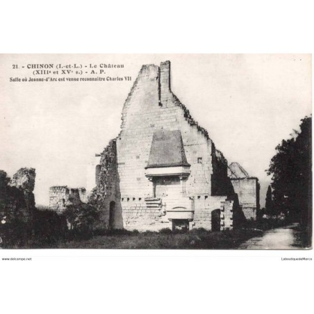 37 - CHINON - Le Château - Dos Divisé