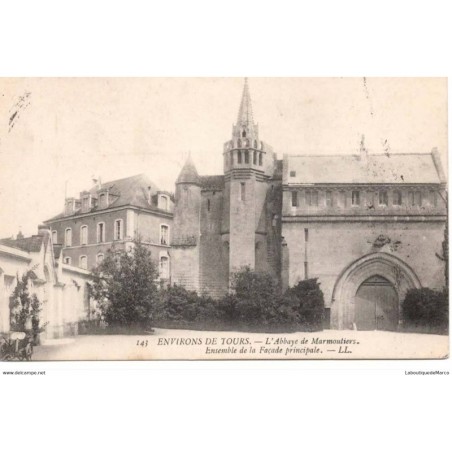 37 - Environs de Tours - L'Abbaye de Marmouliers - Dos Divisé