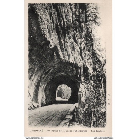 38 - Dauphiné - Route de la Grande-Chartreuse - Les Tunnels - Dos Divisé