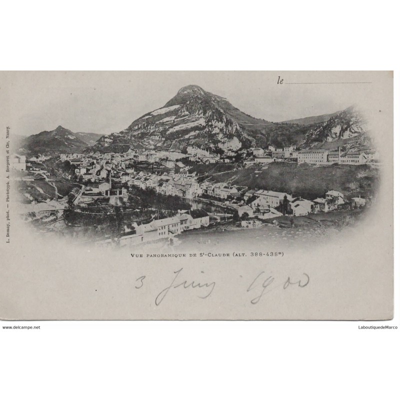 39 - Vue panoramique de St-Claude - Dos non Divisé