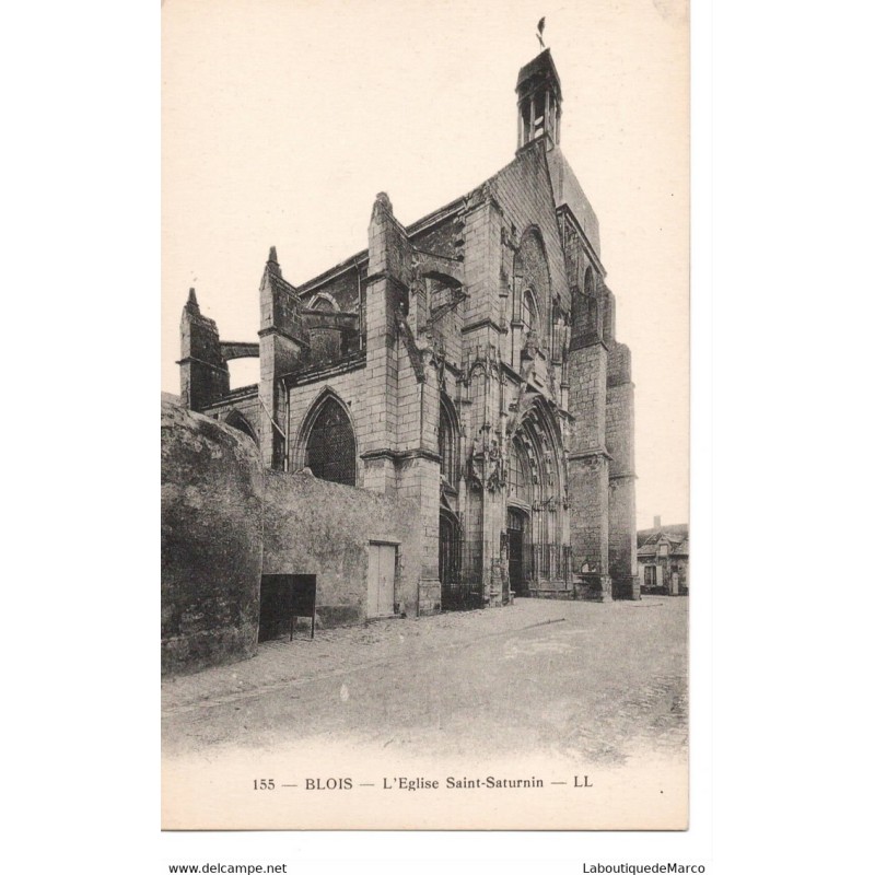 41 - Blois - L'Eglise Saint-Saturnin - Dos Divisé
