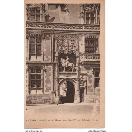 41 - Blois - Le Château - L'Entrée - Dos Divisé