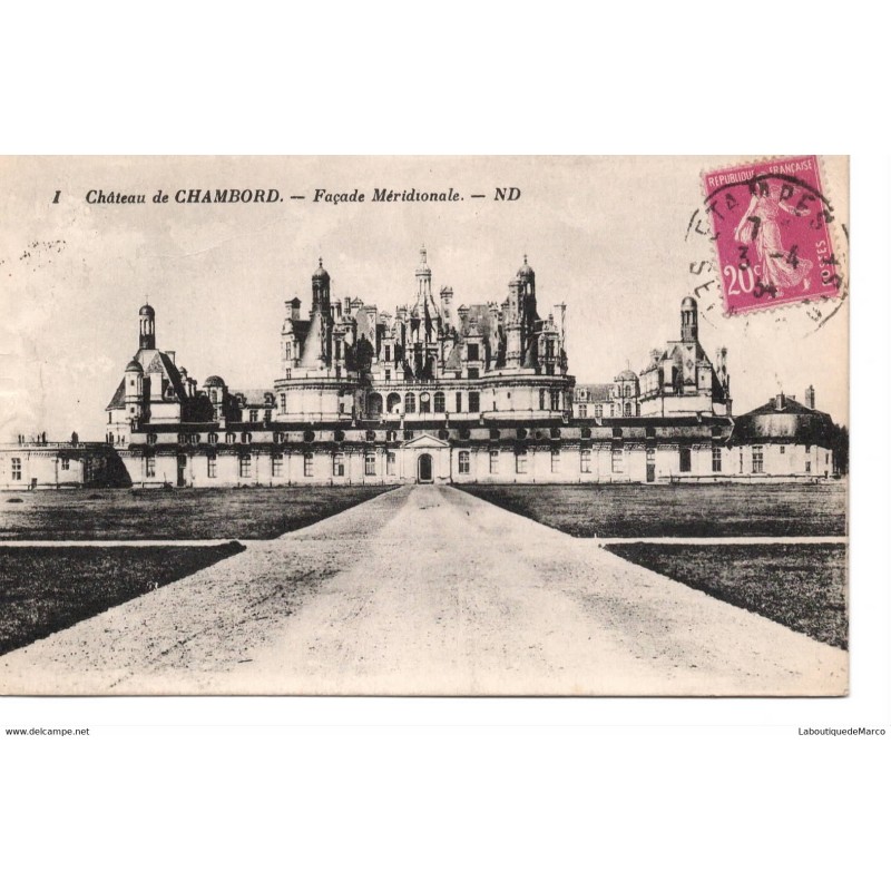 41 - Château de Chambord - Dos Divisé