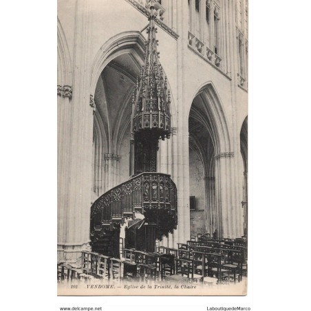 41 - Vendôme - Eglise de la Trinité - La Chaire - Dos Divisé